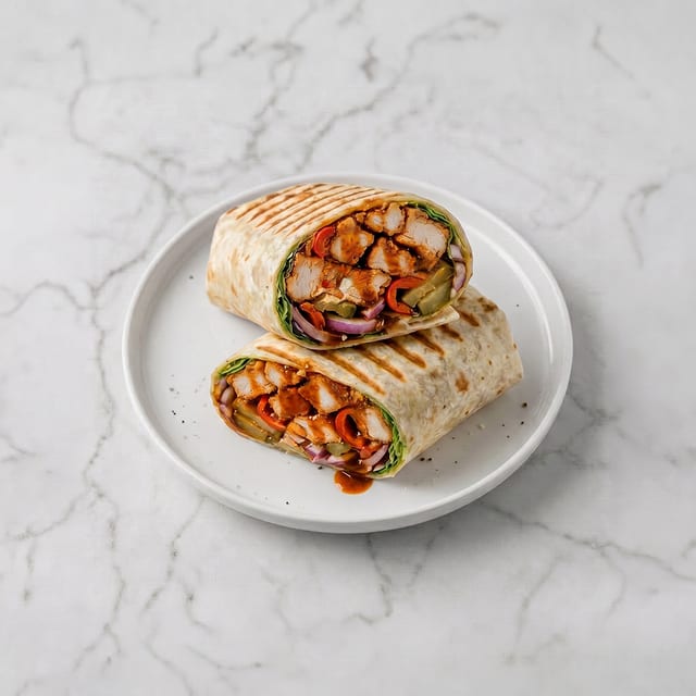 Nasville Hot Chicken Wrap.