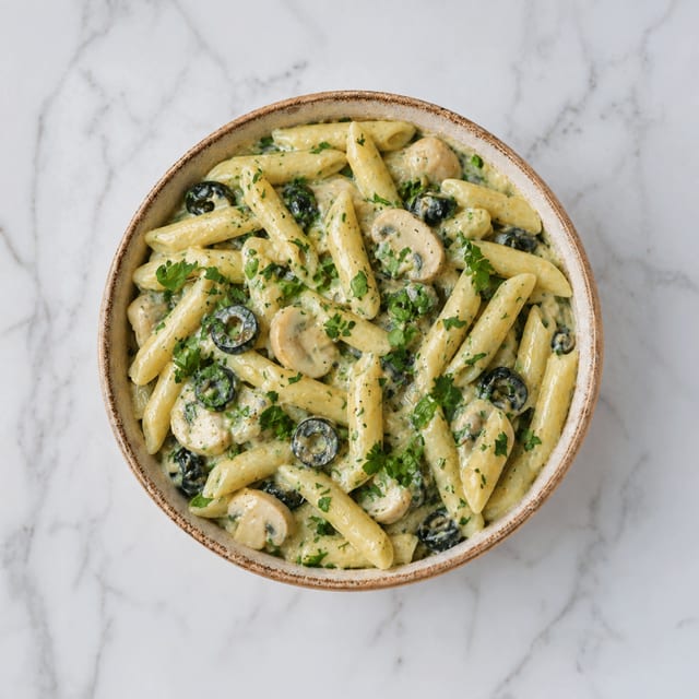 Mediterranean Pasta Bowl.