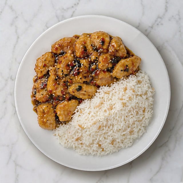 Thai Chili Chicken with Rice.