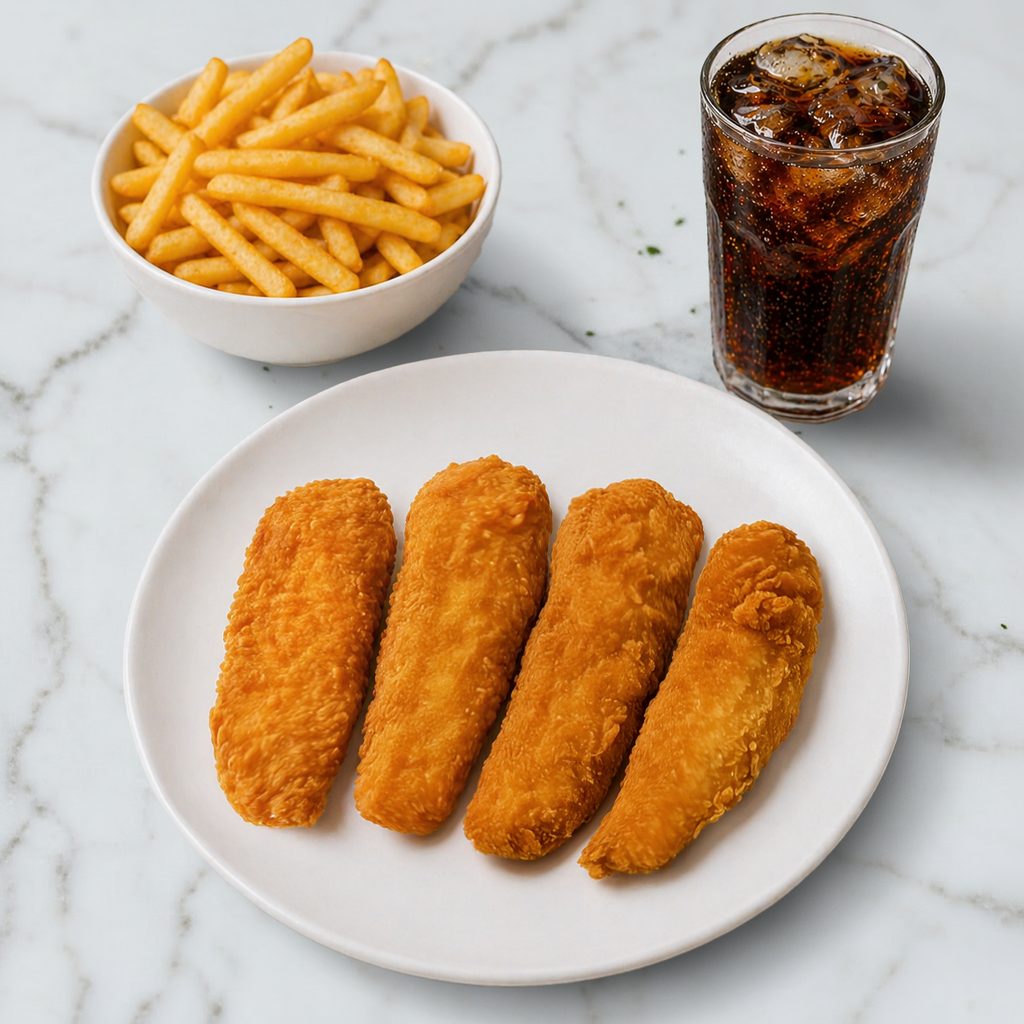 Chicken Tenders Combo (4 Pcs.).