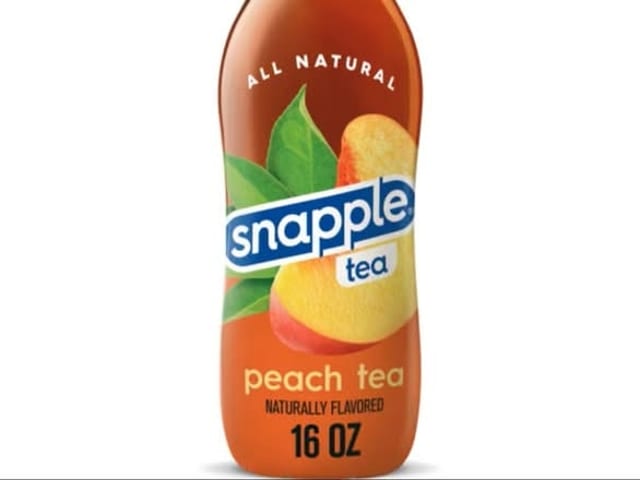 Snapple Peach Zero Sugar.