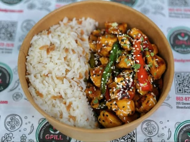 Korean BBQ Chicken With Rice(5-7 Ppl).