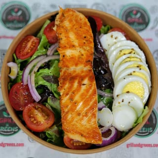 Grilled Salmon w/ Rice or House Salad