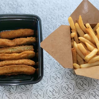 Zucchini Sticks with French Fries - Catering (Half Tray)