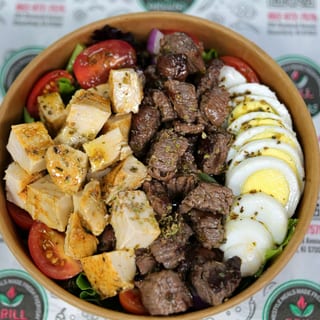 Grill & Greens Platter with Rice or House Salad