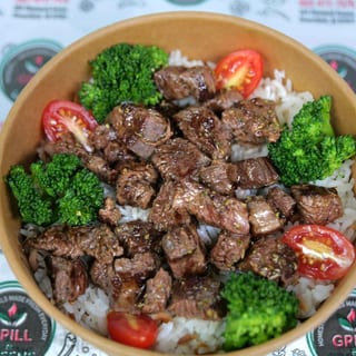 Grilled Steak w/ Rice or House Salad
