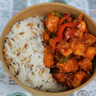 Dragon Chicken with Rice
