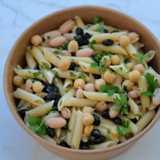 Three Bean Pasta Bowl